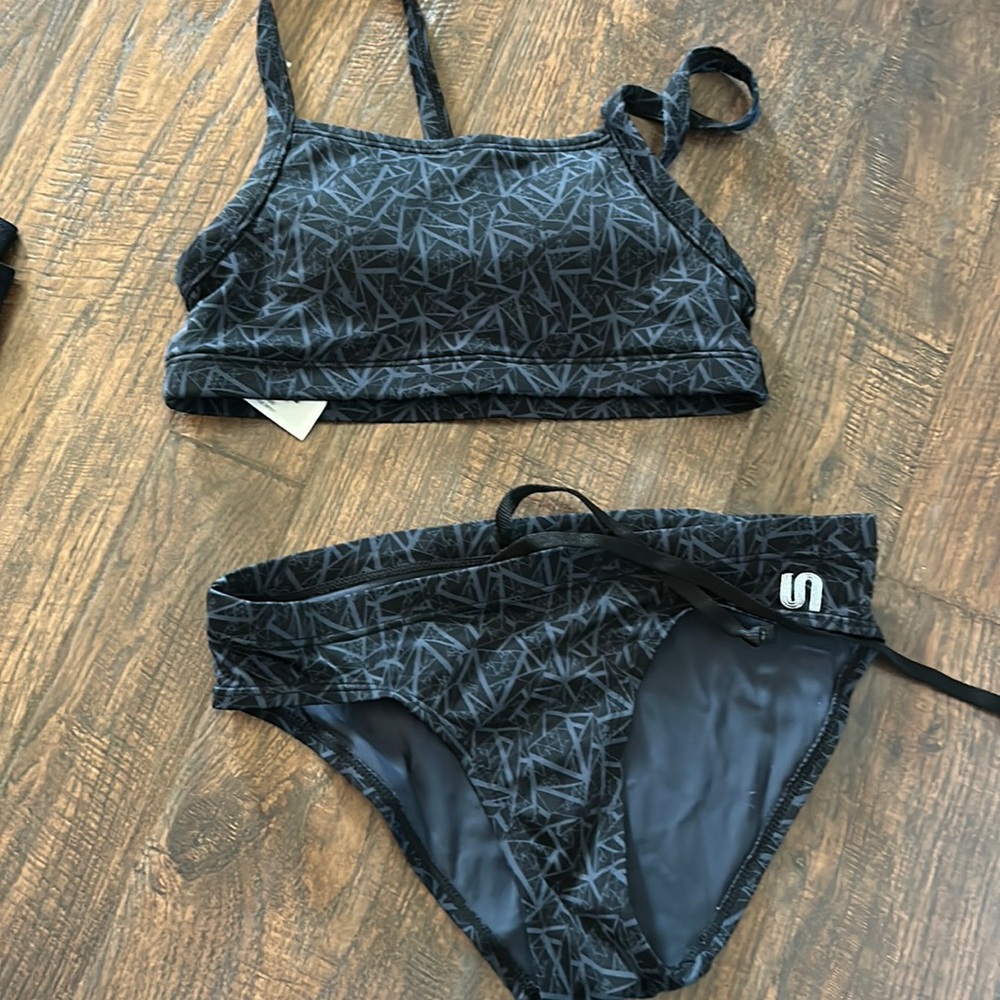 Black & Gray sporty bikini XS
